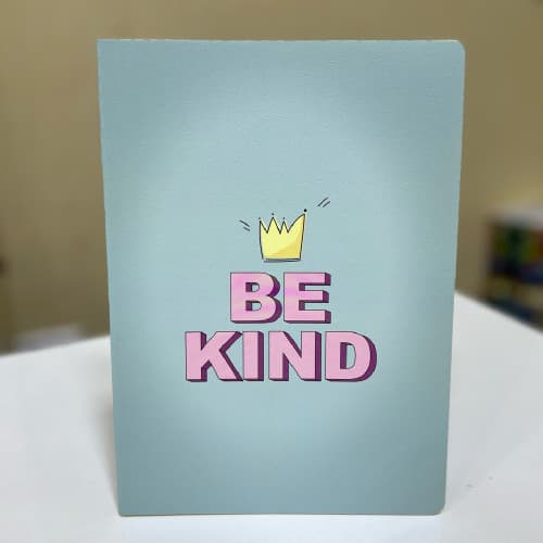 Тетрадь be kind (18*25 см) голубой